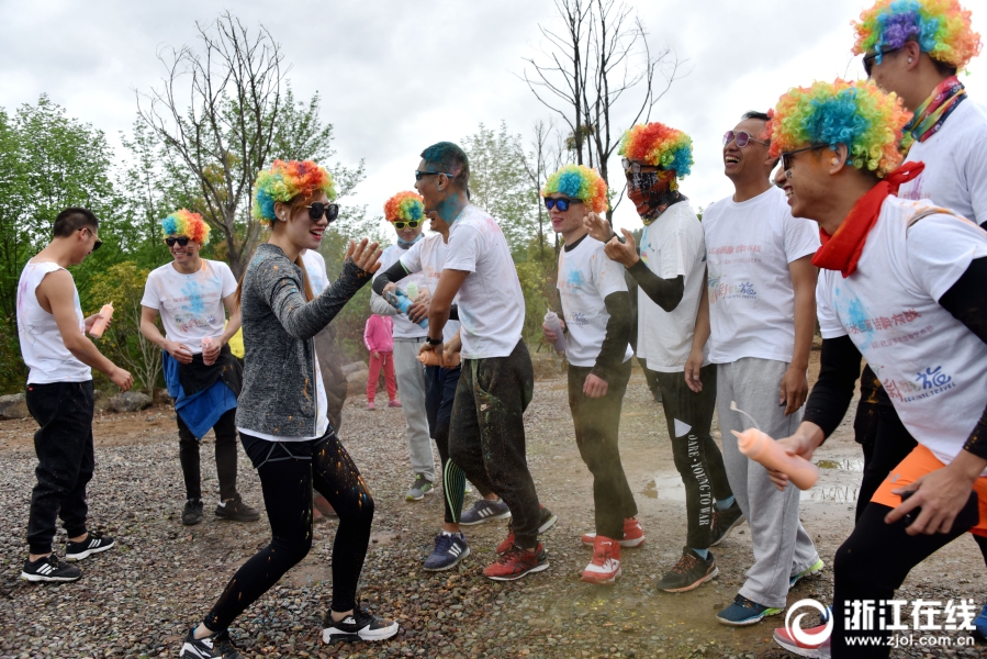 A charity organized a beach cleanup